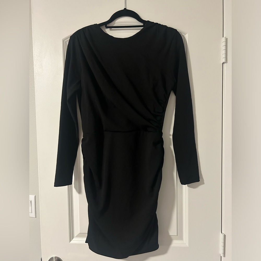 Black mini dress